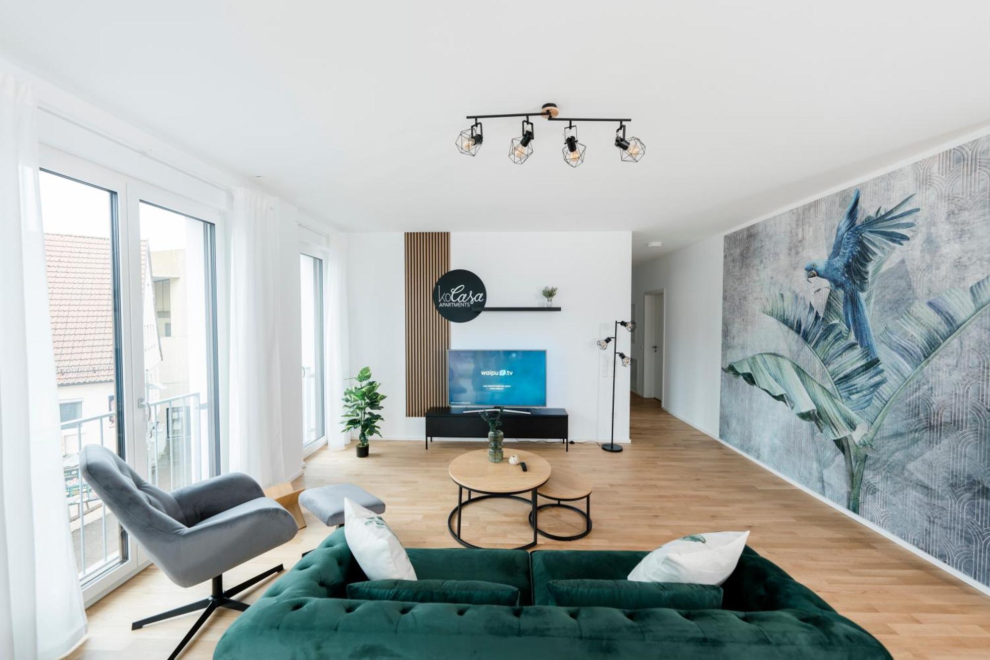 Kocasa-Apartments 02, Design, City-Center Boeblingen, Stellplatz, Balkon, Waipu-Tv Zewnętrze zdjęcie