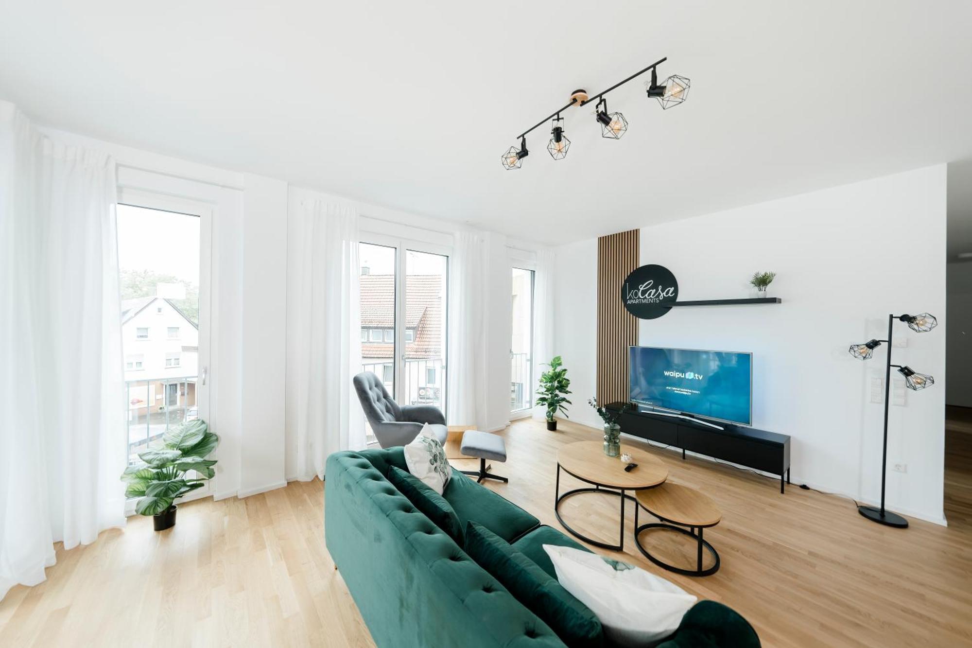 Kocasa-Apartments 02, Design, City-Center Boeblingen, Stellplatz, Balkon, Waipu-Tv Zewnętrze zdjęcie